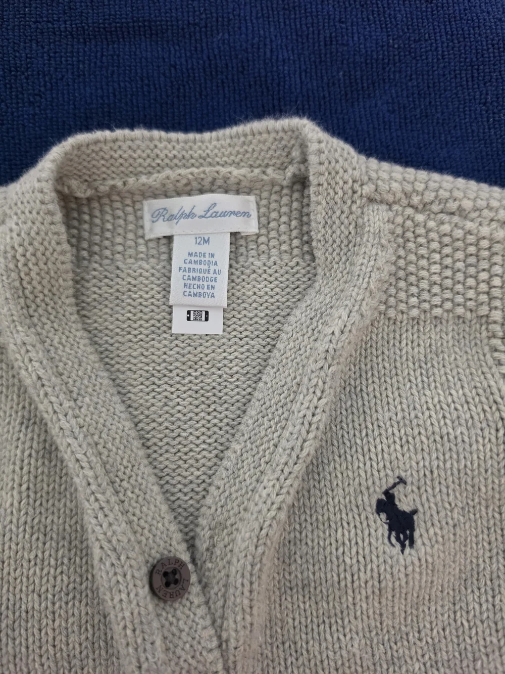 Ralph Lauren Toddler Cream Knit Cardigan - Classic Button-Up Sweater